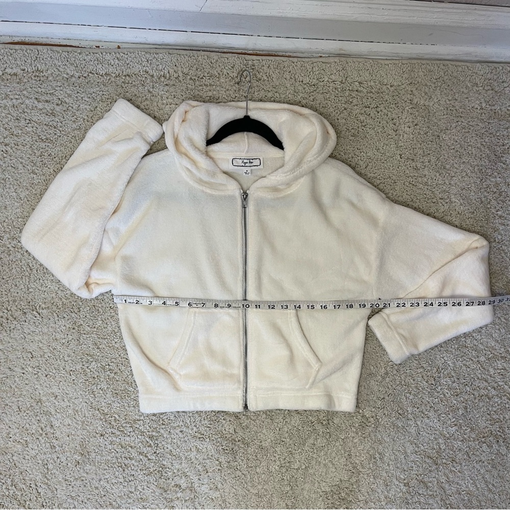 Hippie Rose Soft Cream Fleece Jacket - Picture 5 of 7